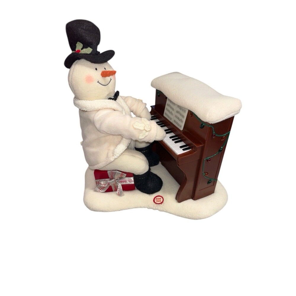 Hallmark Christmas 2005 Jingle Pals Piano Playing Snowman Motion Lights & Sound